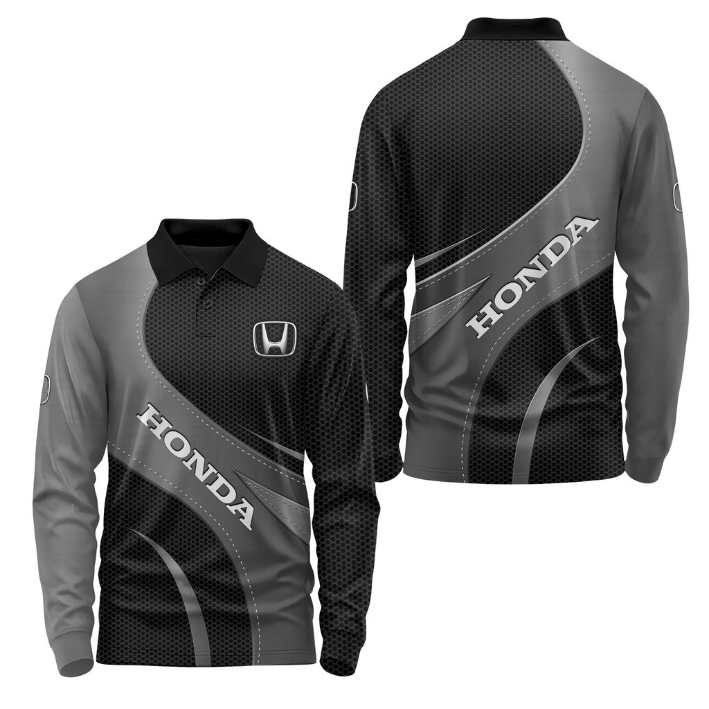 Honda Long Sleeve Polo USPL1094