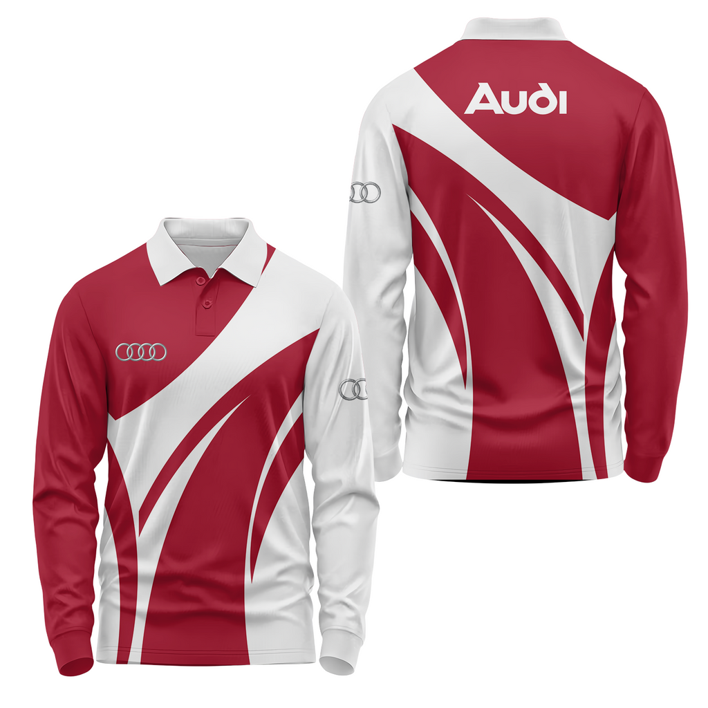 Audi Long Sleeve Polo USPL782