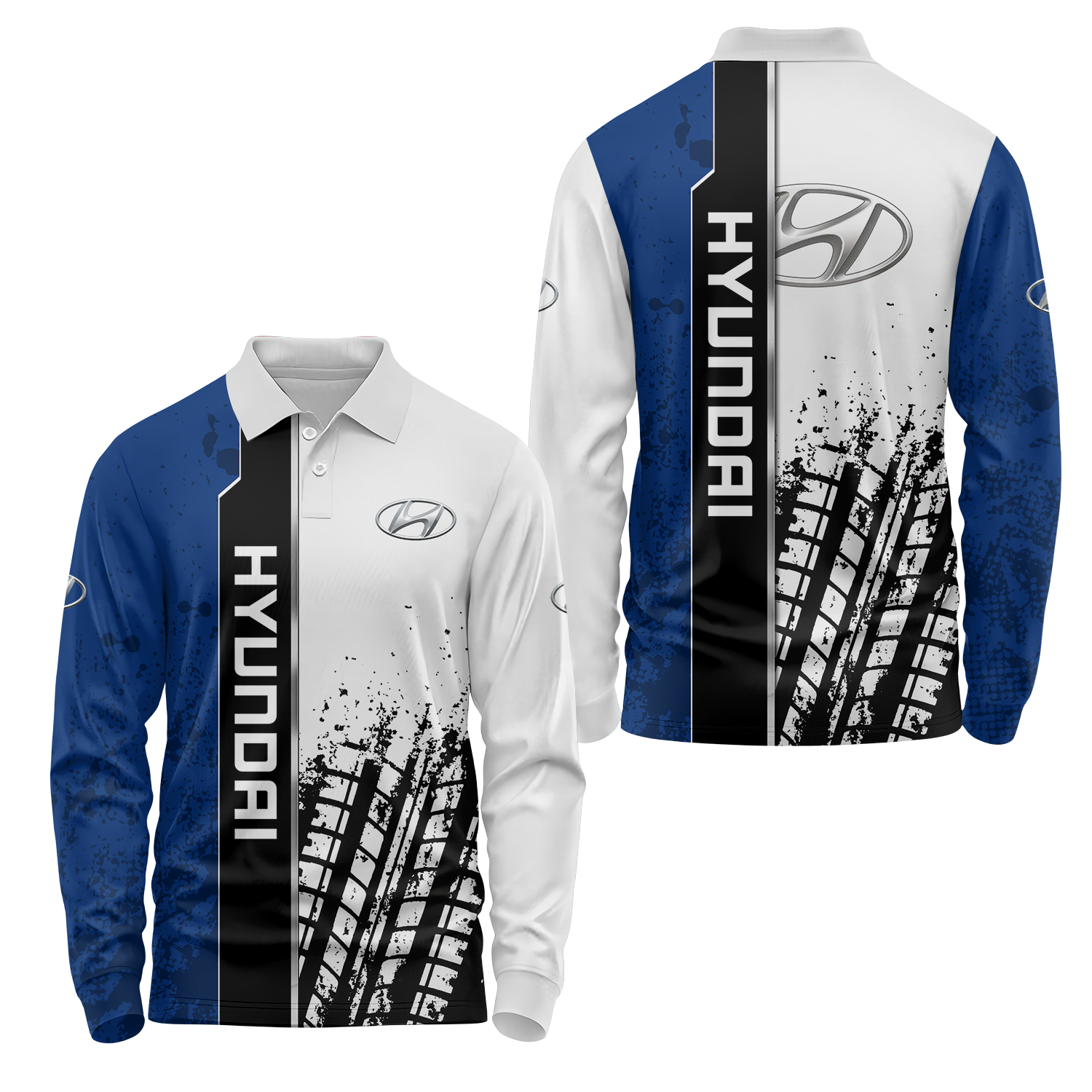 Hyundai Long Sleeve Polo USPL1178