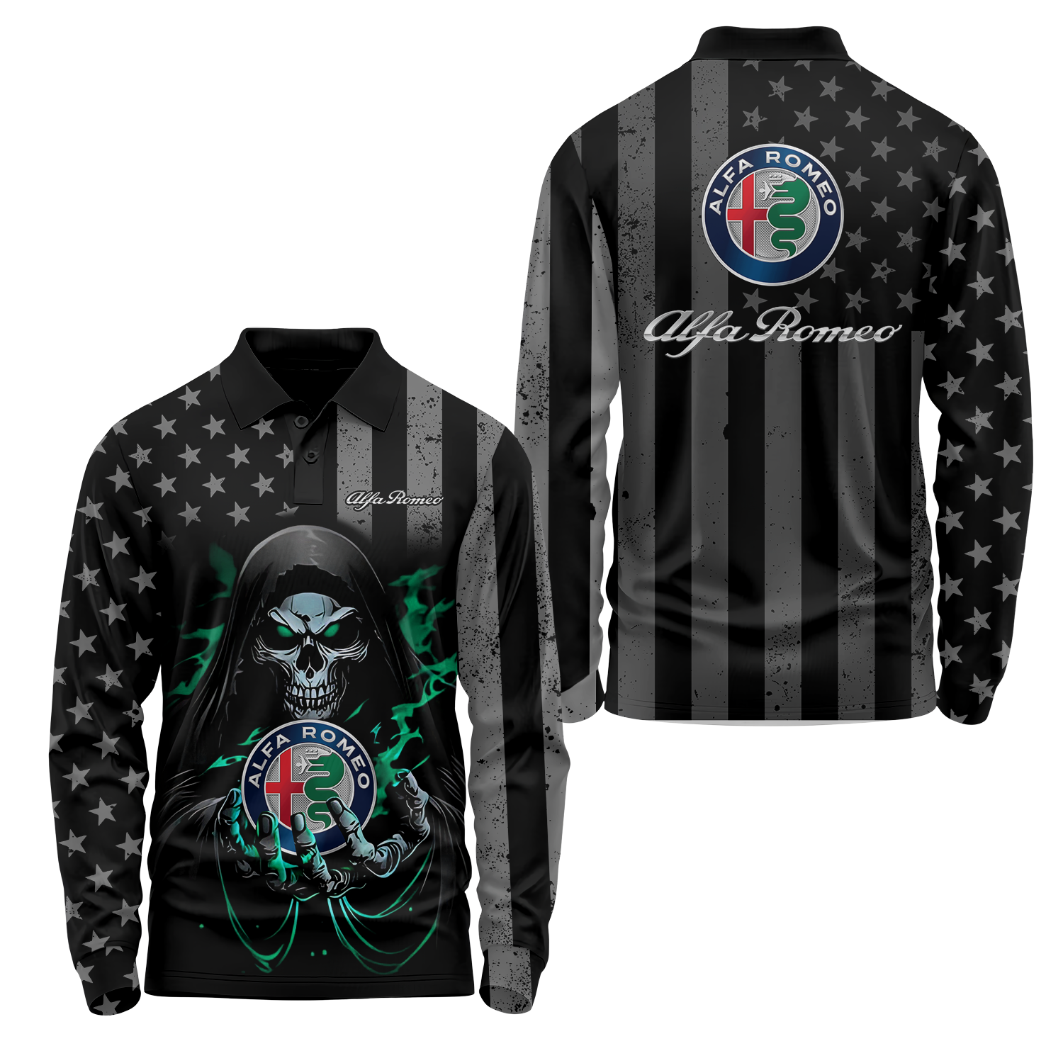 Alfa Romeo Long Sleeve Polo USPL616