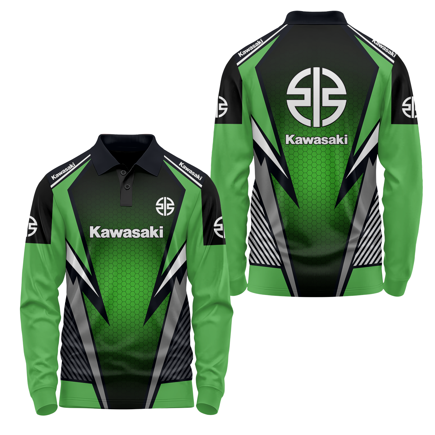 Kawasaki Long Sleeve Polo USPL882