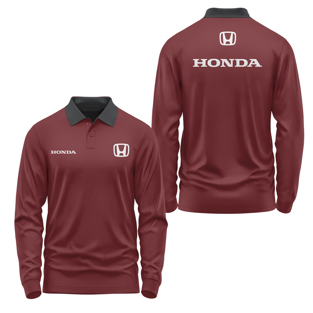 Honda Long Sleeve Polo USPL1042
