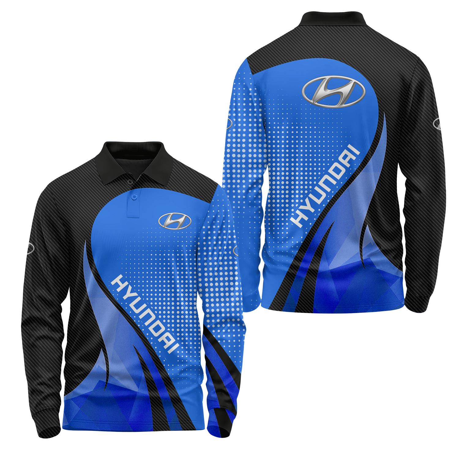 Hyundai Long Sleeve Polo USPL1171