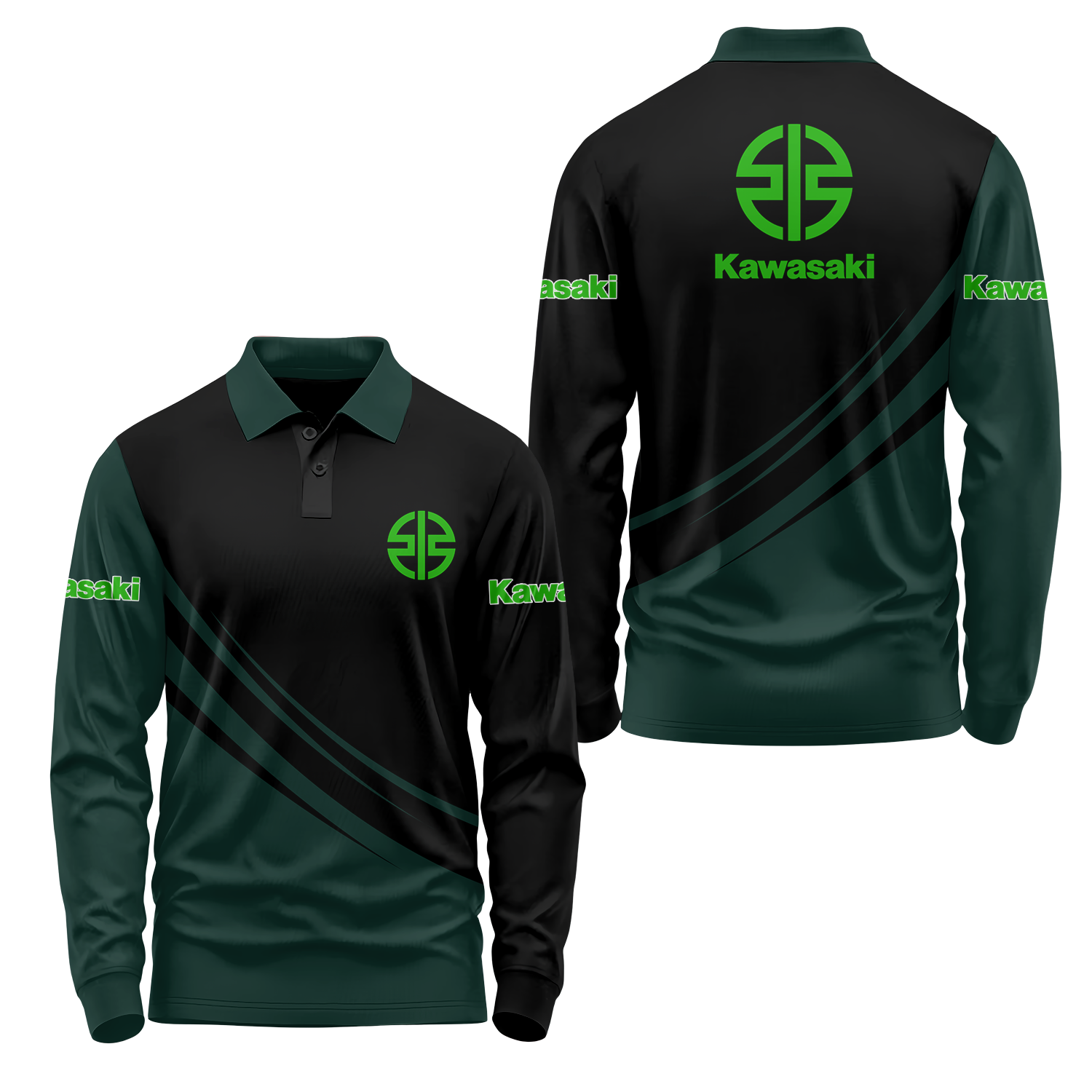 Kawasaki Long Sleeve Polo USPL886