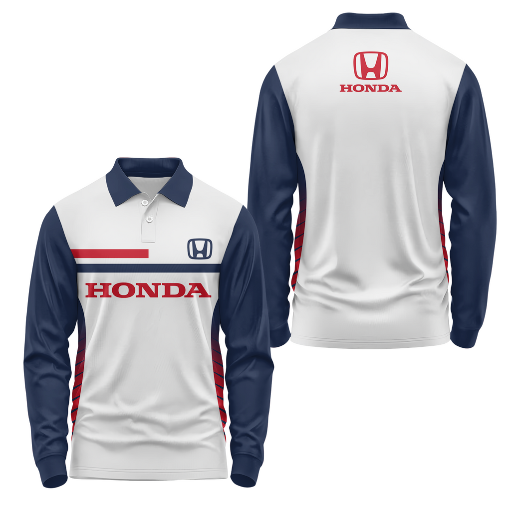 Honda Long Sleeve Polo USPL1068
