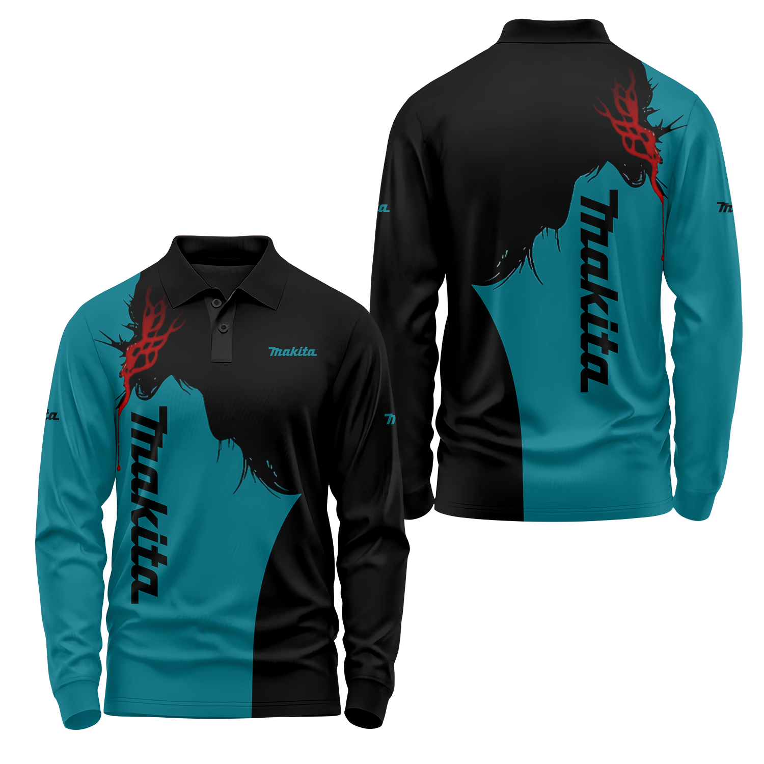 Makita Long Sleeve Polo USPL1388