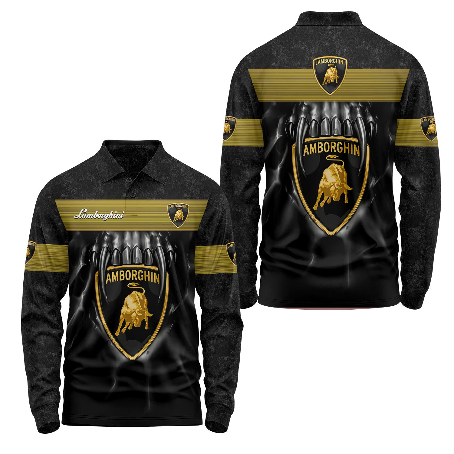 Lamborghini Long Sleeve Polo USPL692