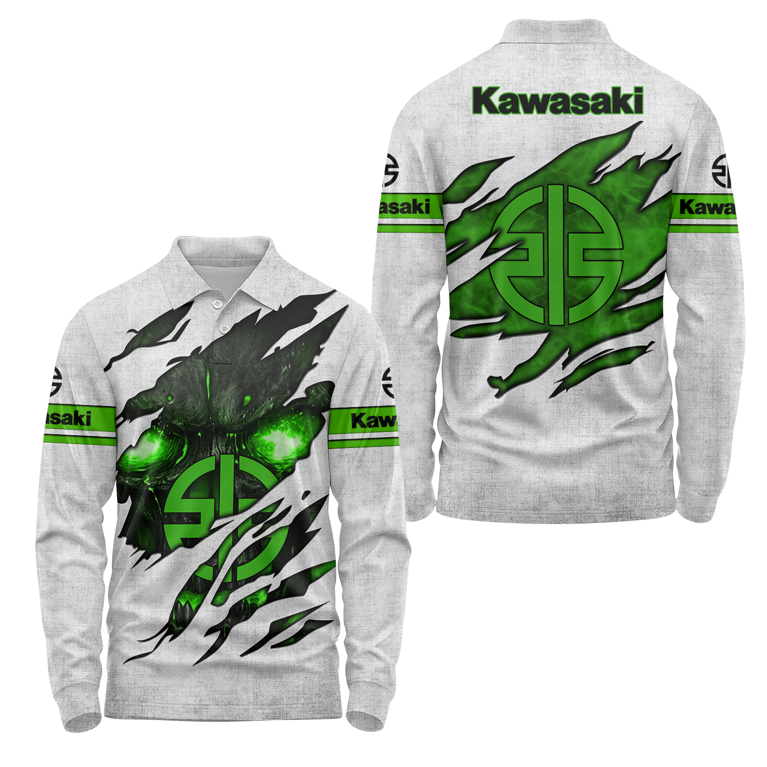 Kawasaki Long Sleeve Polo USPL889