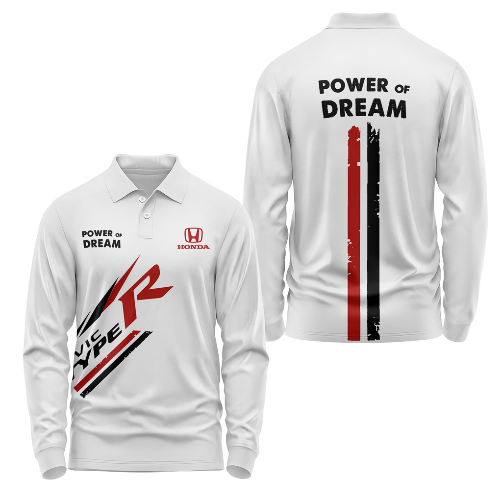 Honda Long Sleeve Polo USPL1067