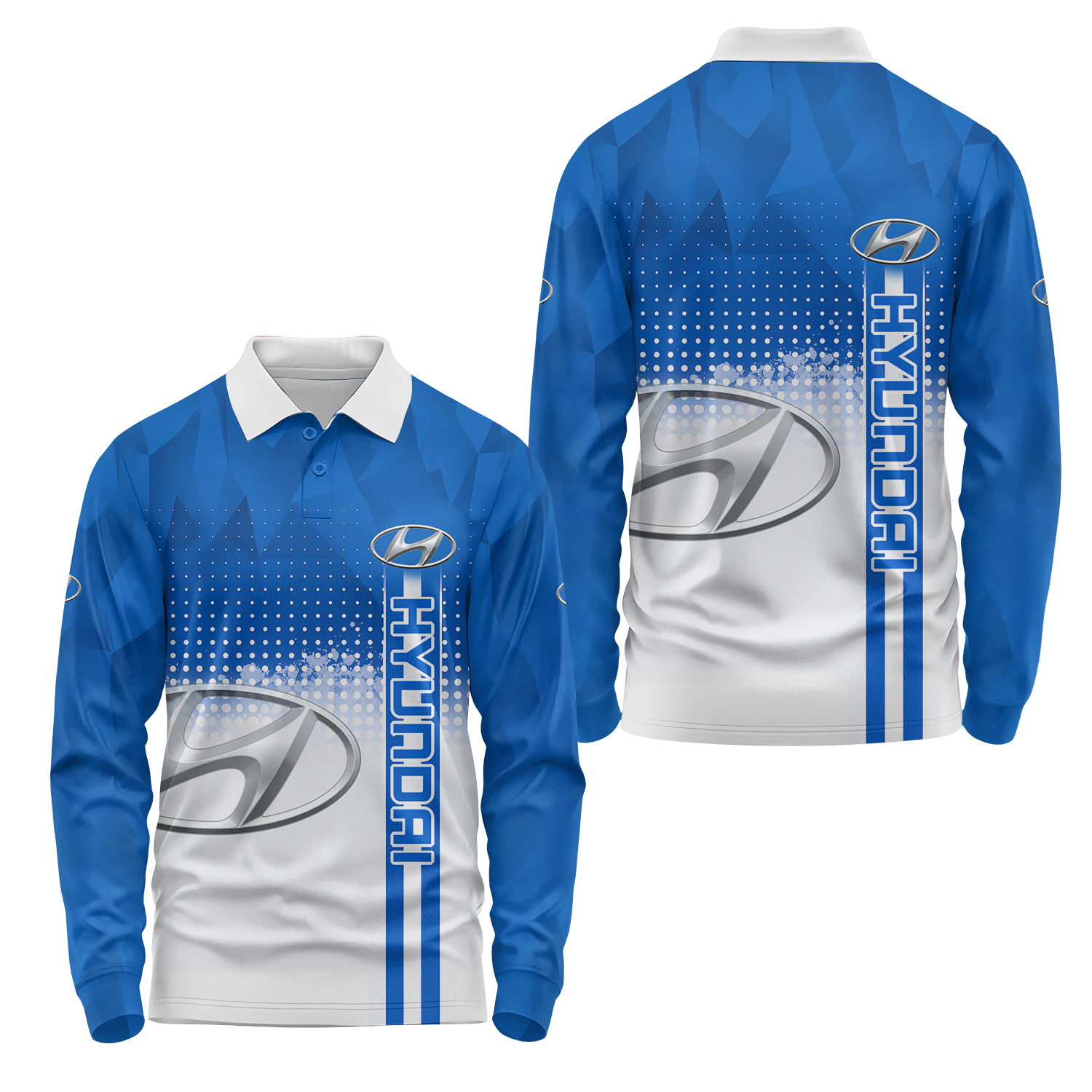 Hyundai Long Sleeve Polo USPL1175