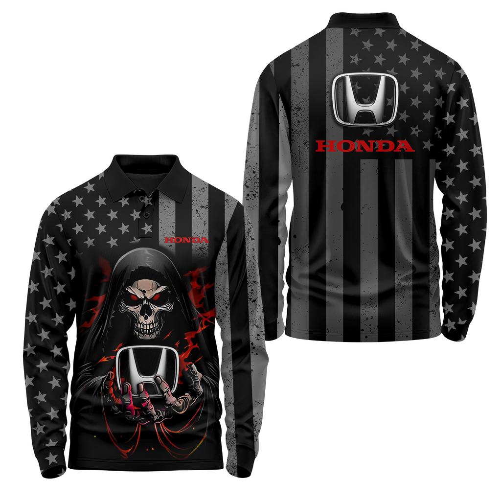 Honda Long Sleeve Polo USPL1075