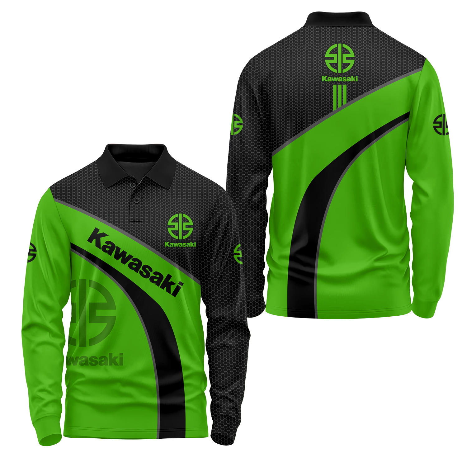 Kawasaki Long Sleeve Polo USPL892