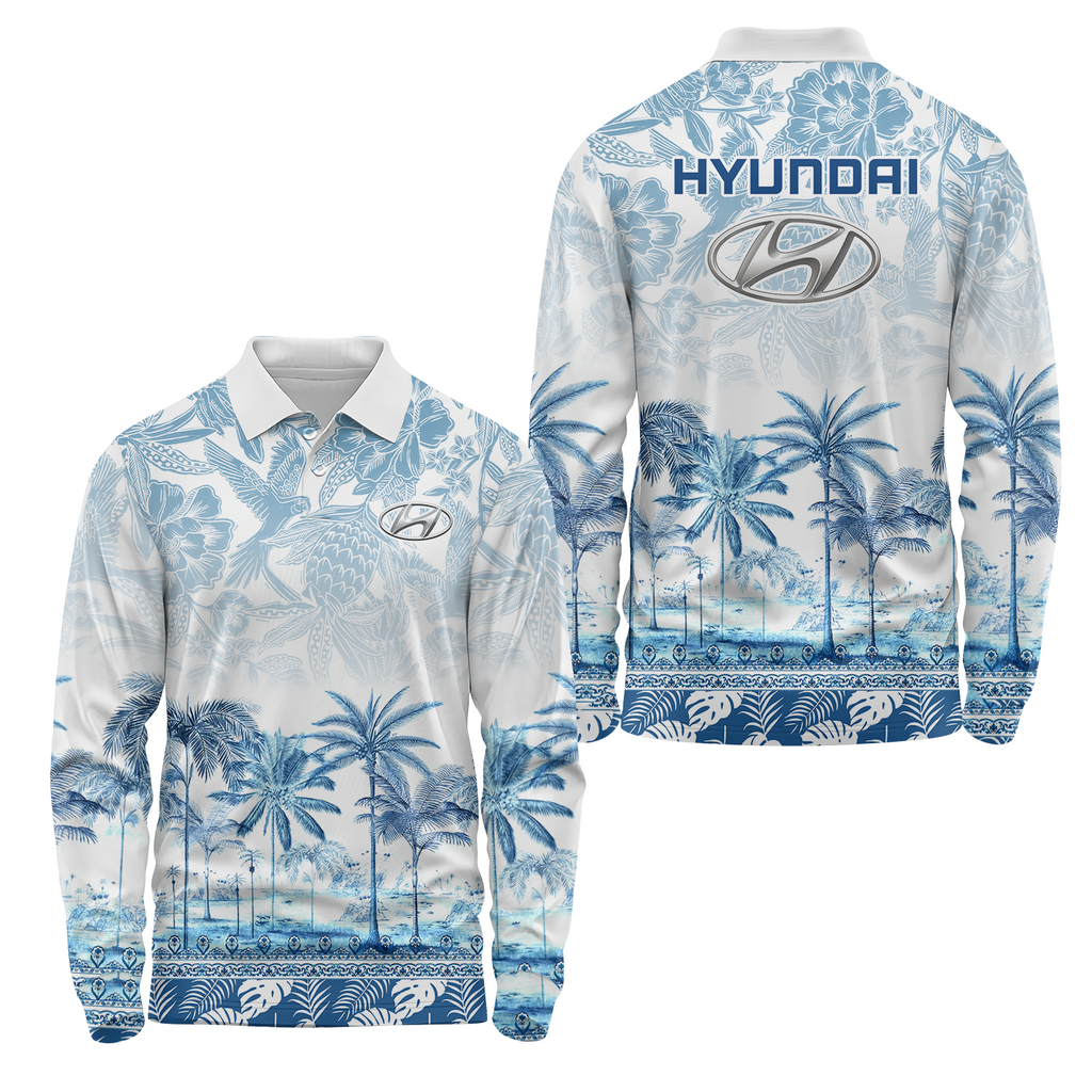 Hyundai Long Sleeve Polo USPL1174