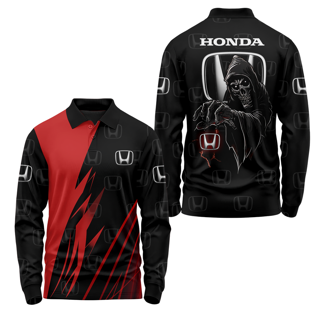 Honda Long Sleeve Polo USPL1076