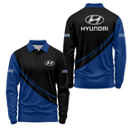 Hyundai Long Sleeve Polo USPL1176