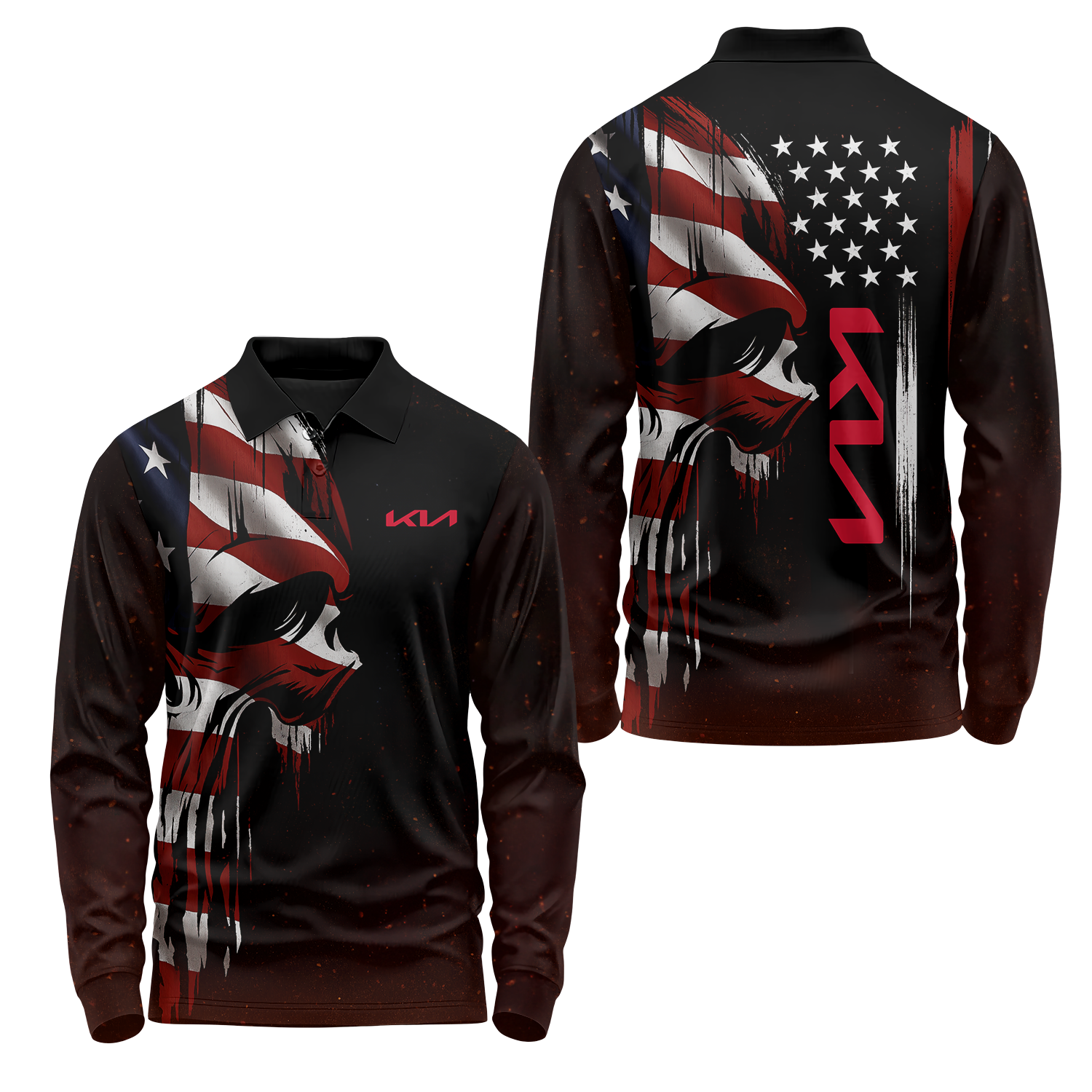 Kia Long Sleeve Polo USPL1241