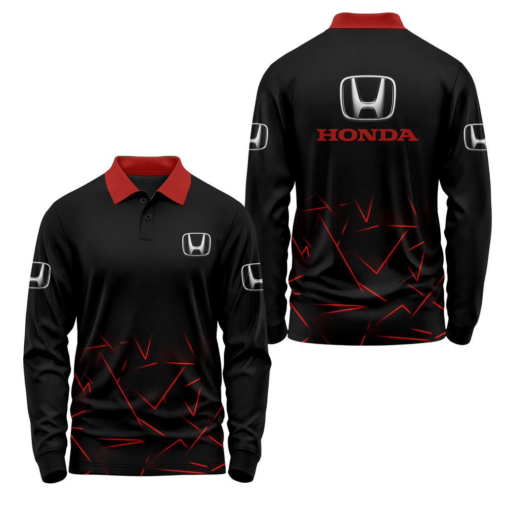 Honda Long Sleeve Polo USPL1077