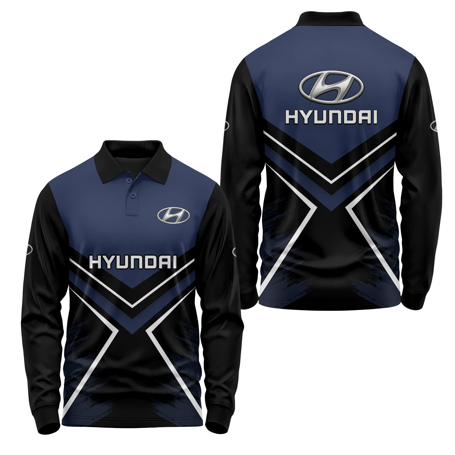 Hyundai Long Sleeve Polo USPL1214