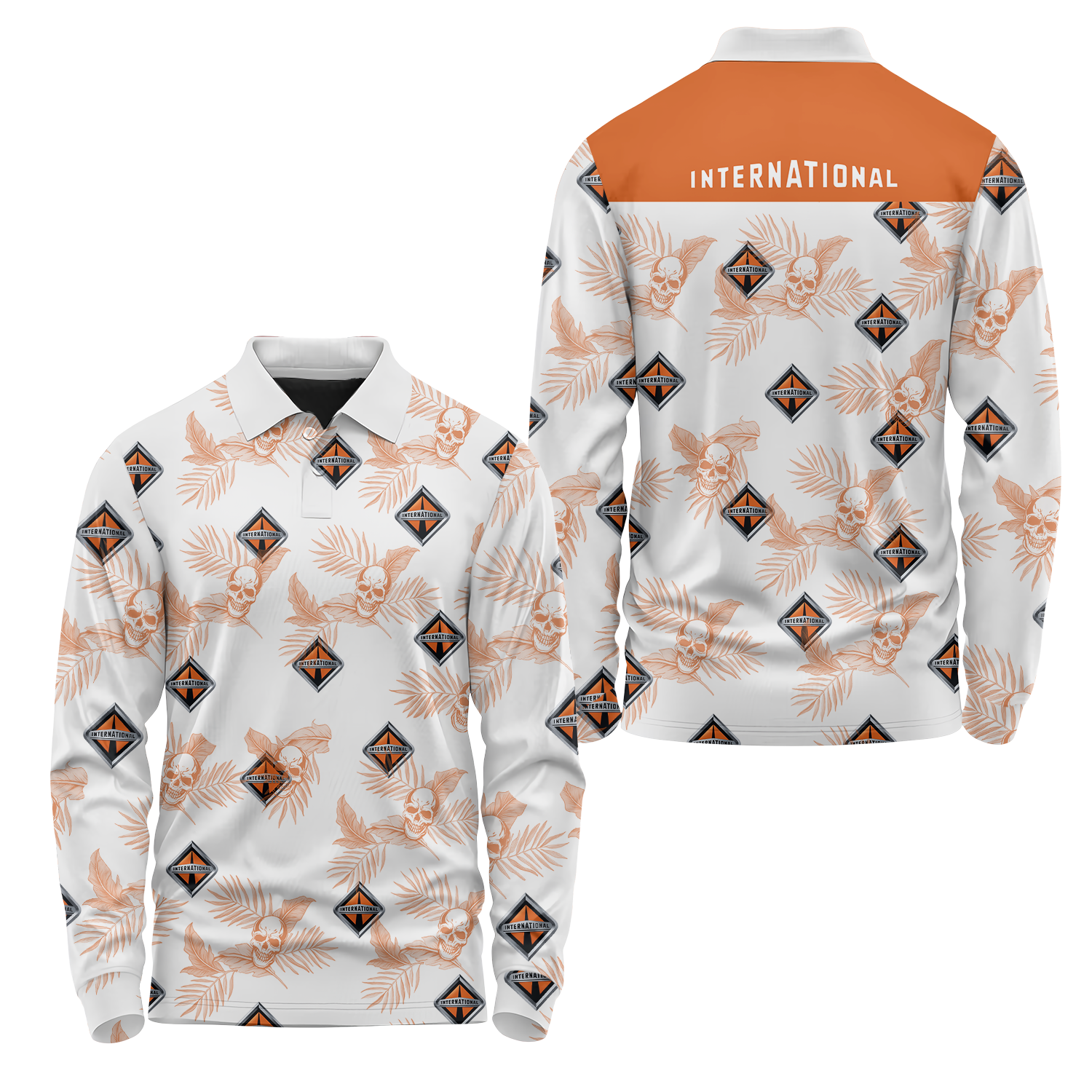 International Trucks Long Sleeve Polo USPL1866