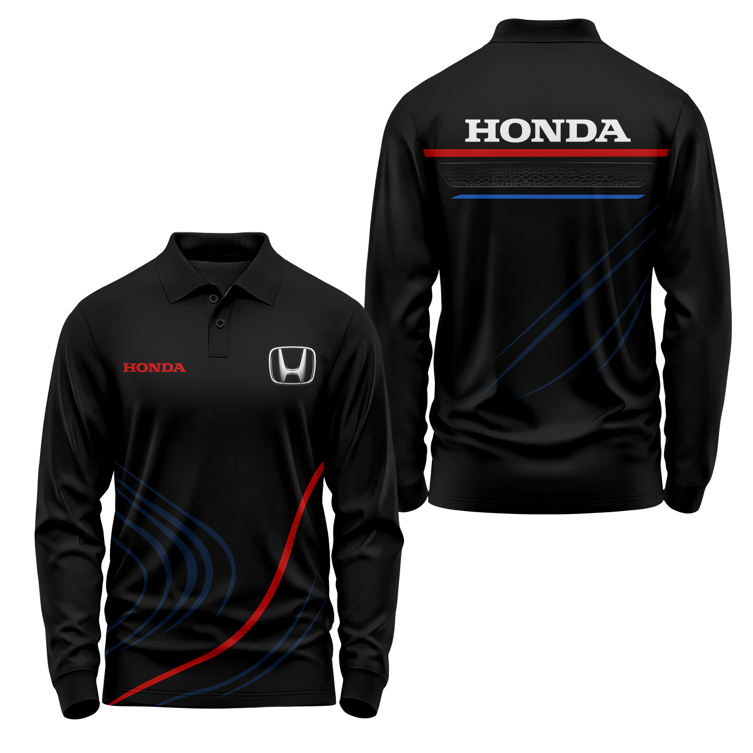 Honda Long Sleeve Polo USPL1079