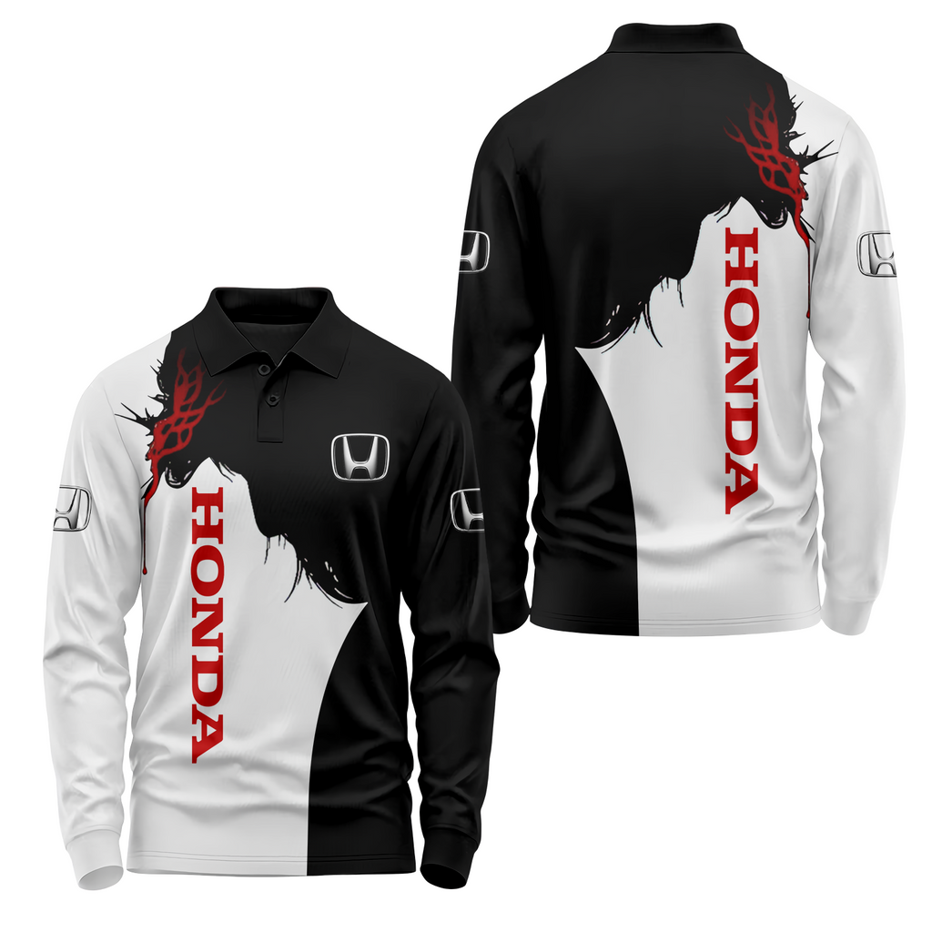 Honda Long Sleeve Polo USPL1072
