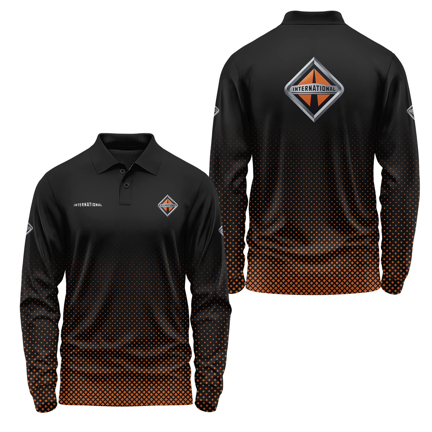 International Trucks Long Sleeve Polo USPL1863