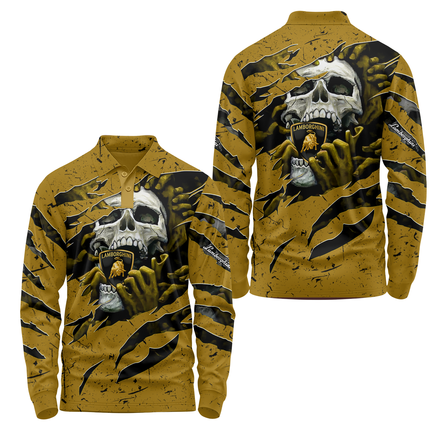 Lamborghini Long Sleeve Polo USPL691