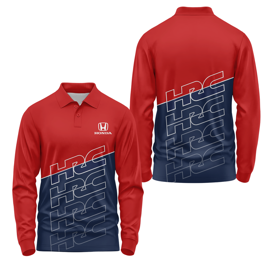 Honda Long Sleeve Polo USPL1069