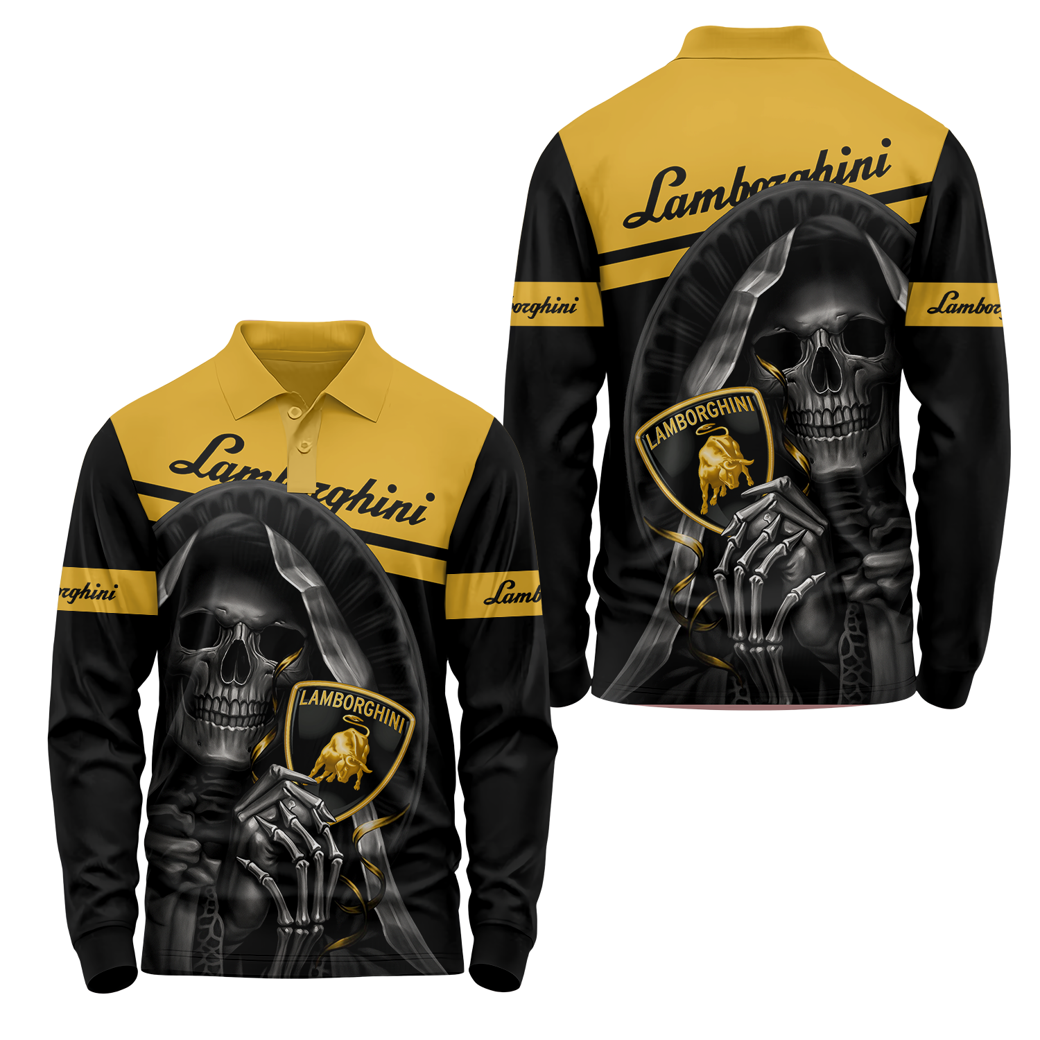Lamborghini Long Sleeve Polo USPL689