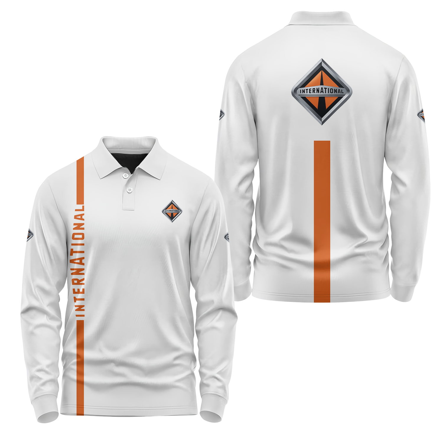International Trucks Long Sleeve Polo USPL1861