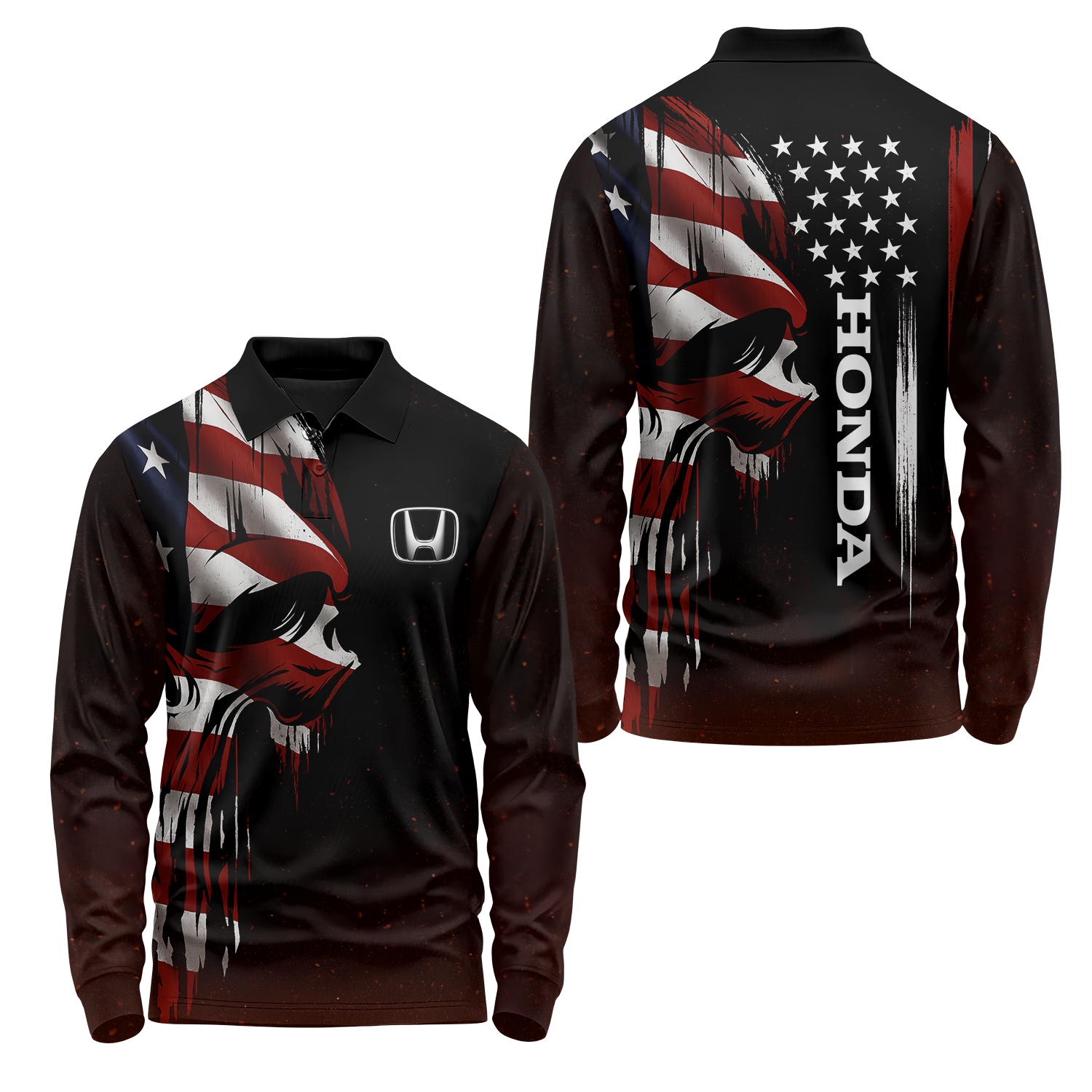 Honda Long Sleeve Polo USPL1074