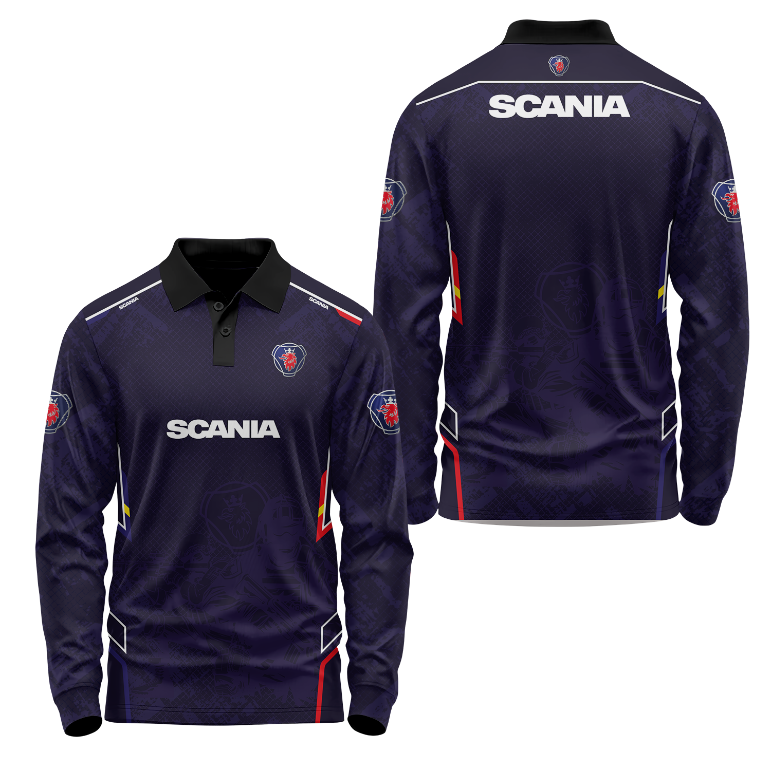 Scania Long Sleeve Polo USPL1586