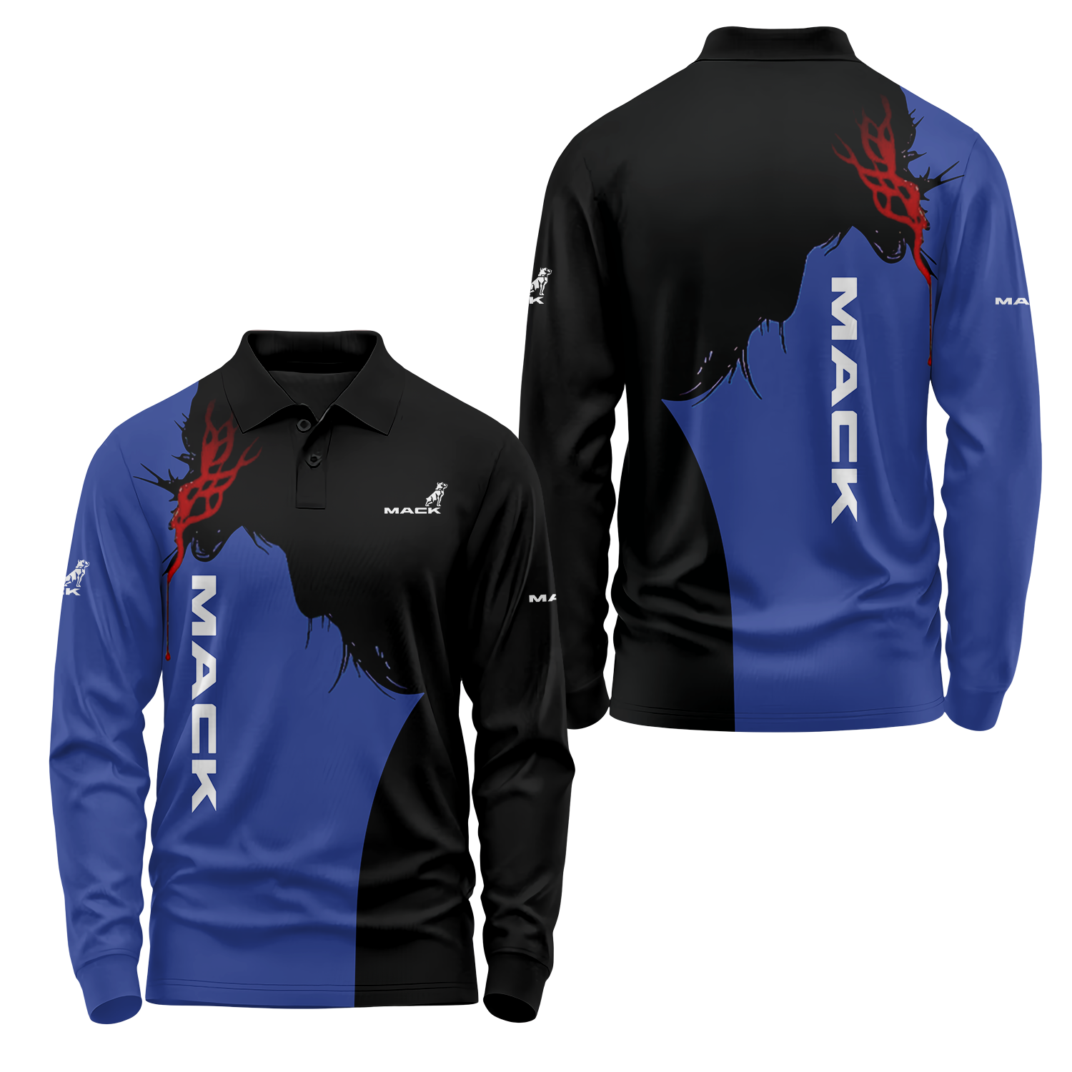 Mack Trucks Long Sleeve Polo USPL1826