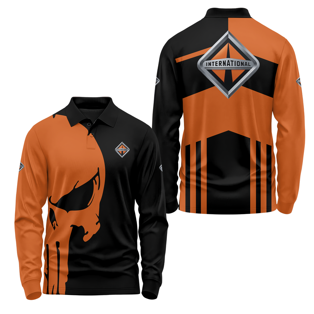 International Trucks Long Sleeve Polo USPL1860