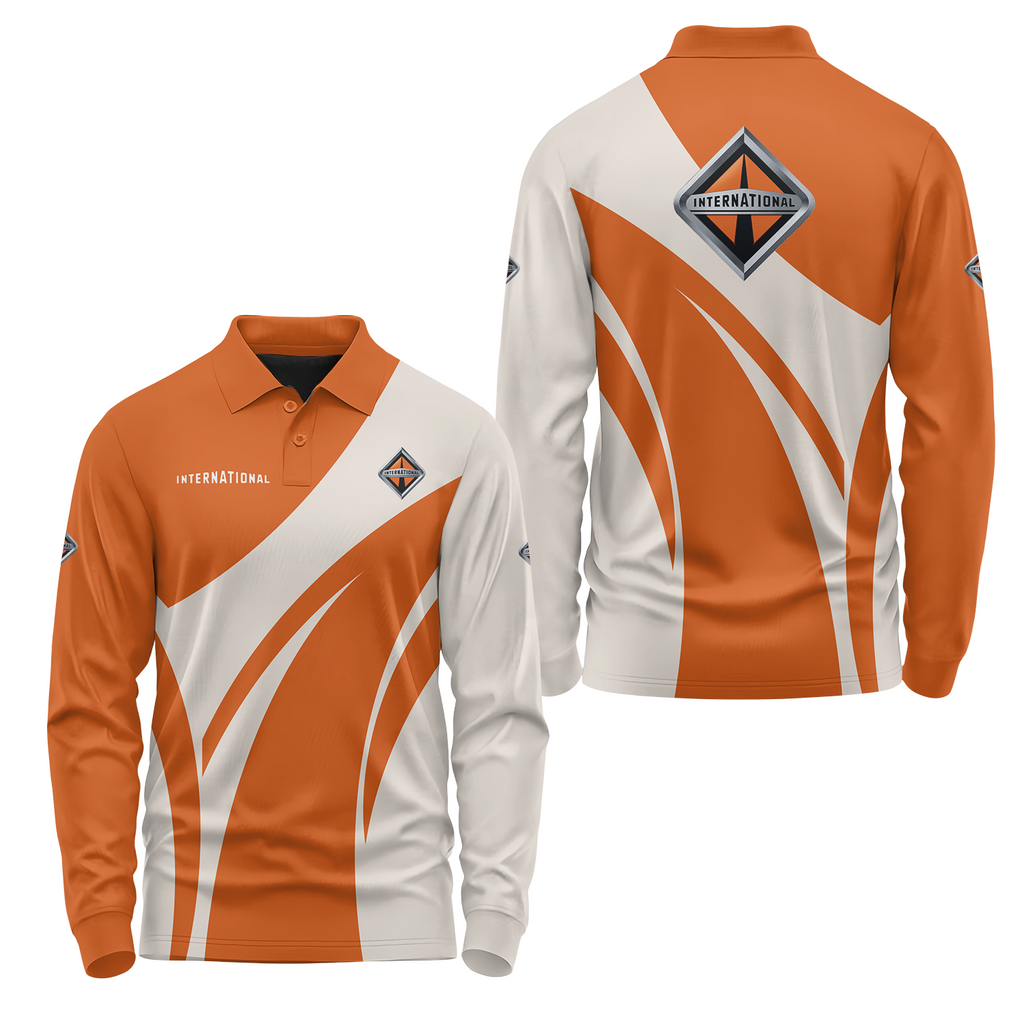 International Trucks Long Sleeve Polo USPL1869