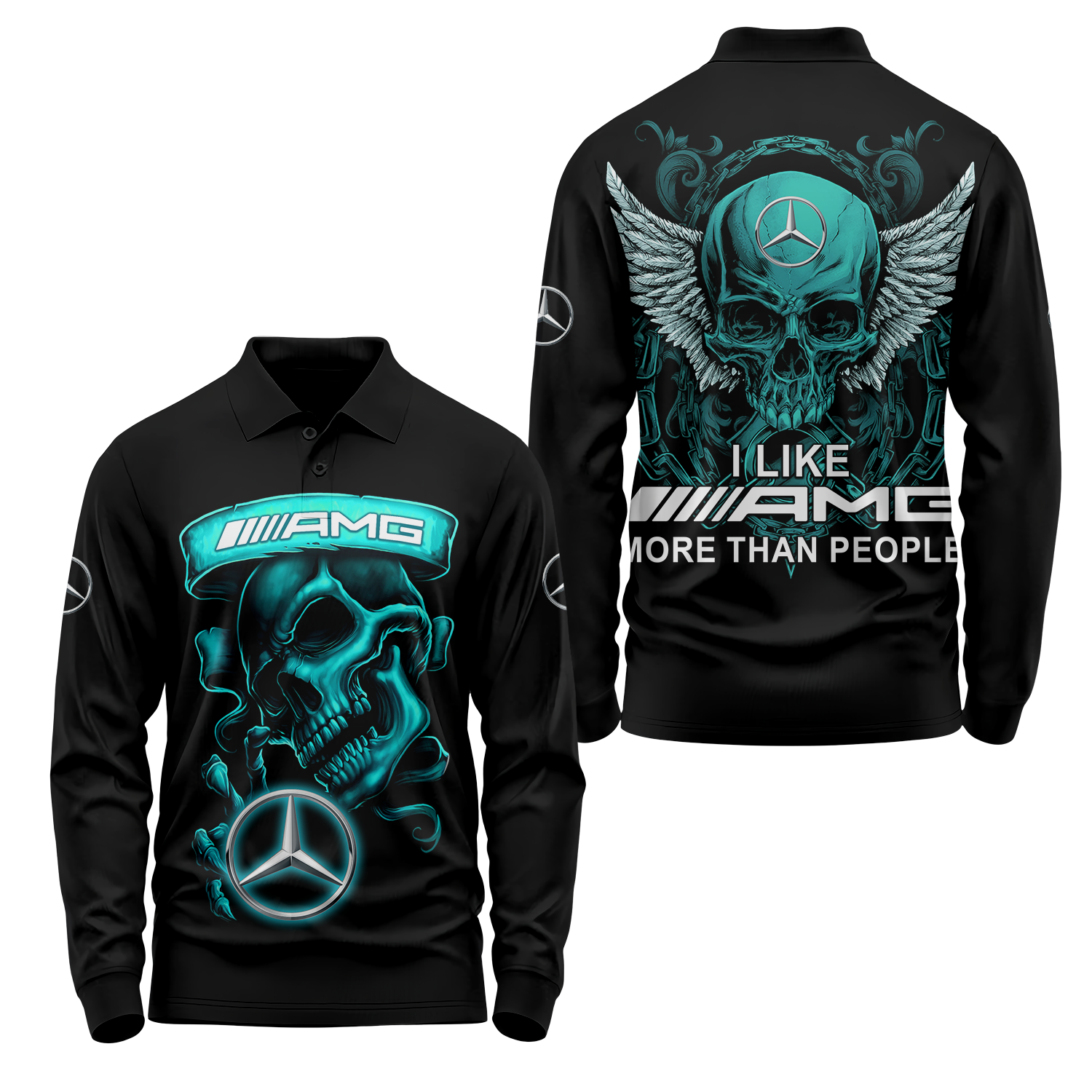 Mercedes Long Sleeve Polo USPL136