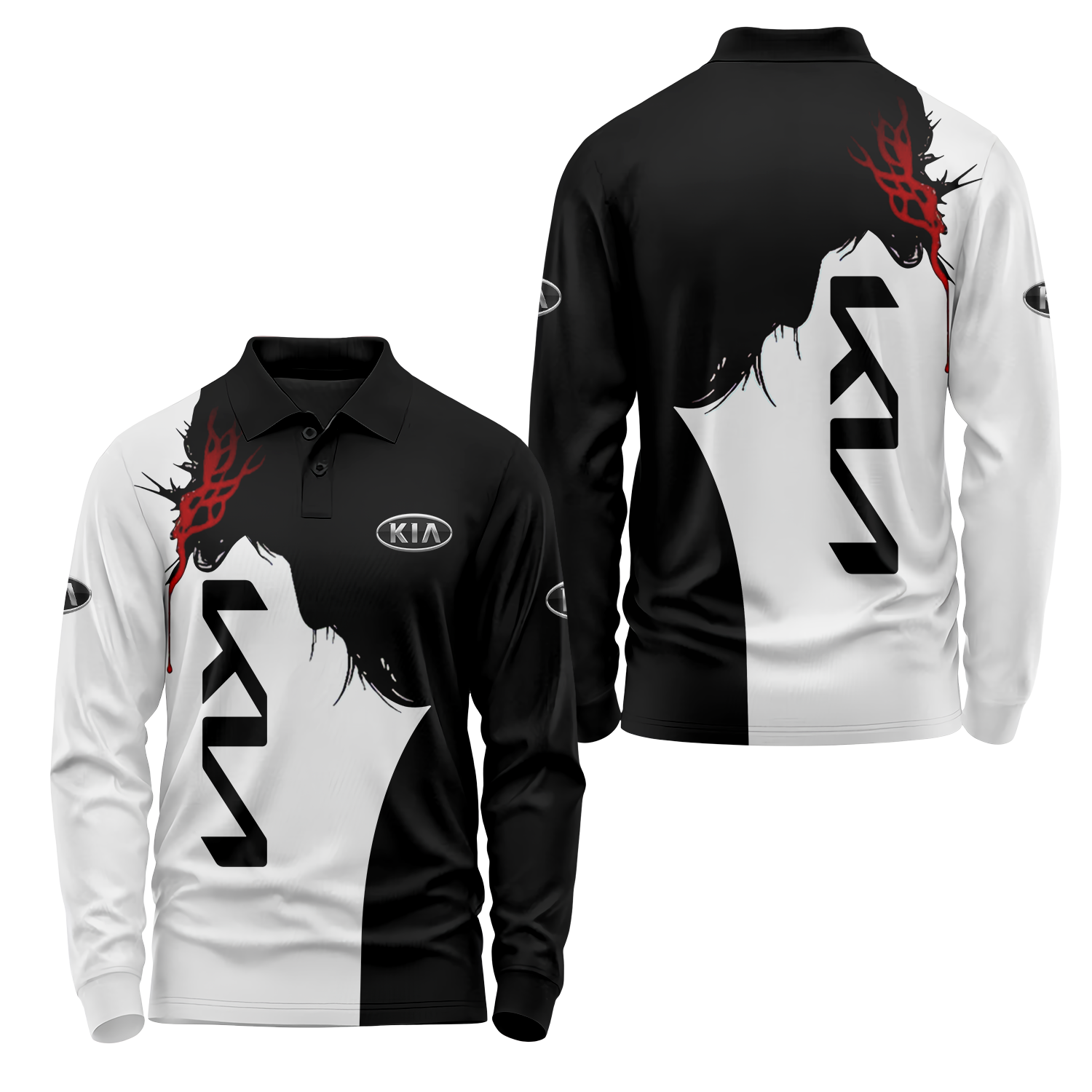 Kia Long Sleeve Polo USPL1225