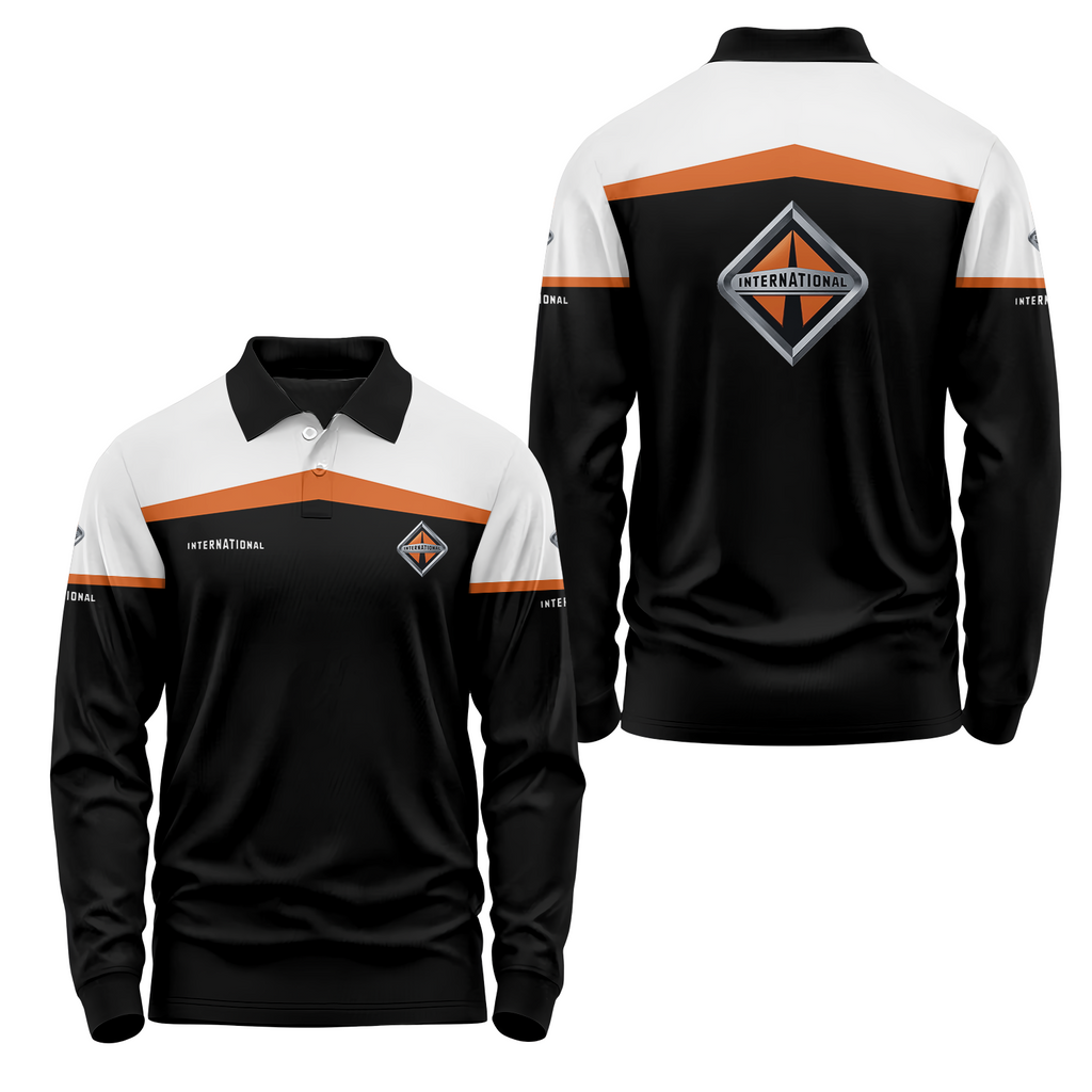 International Trucks Long Sleeve Polo USPL1868