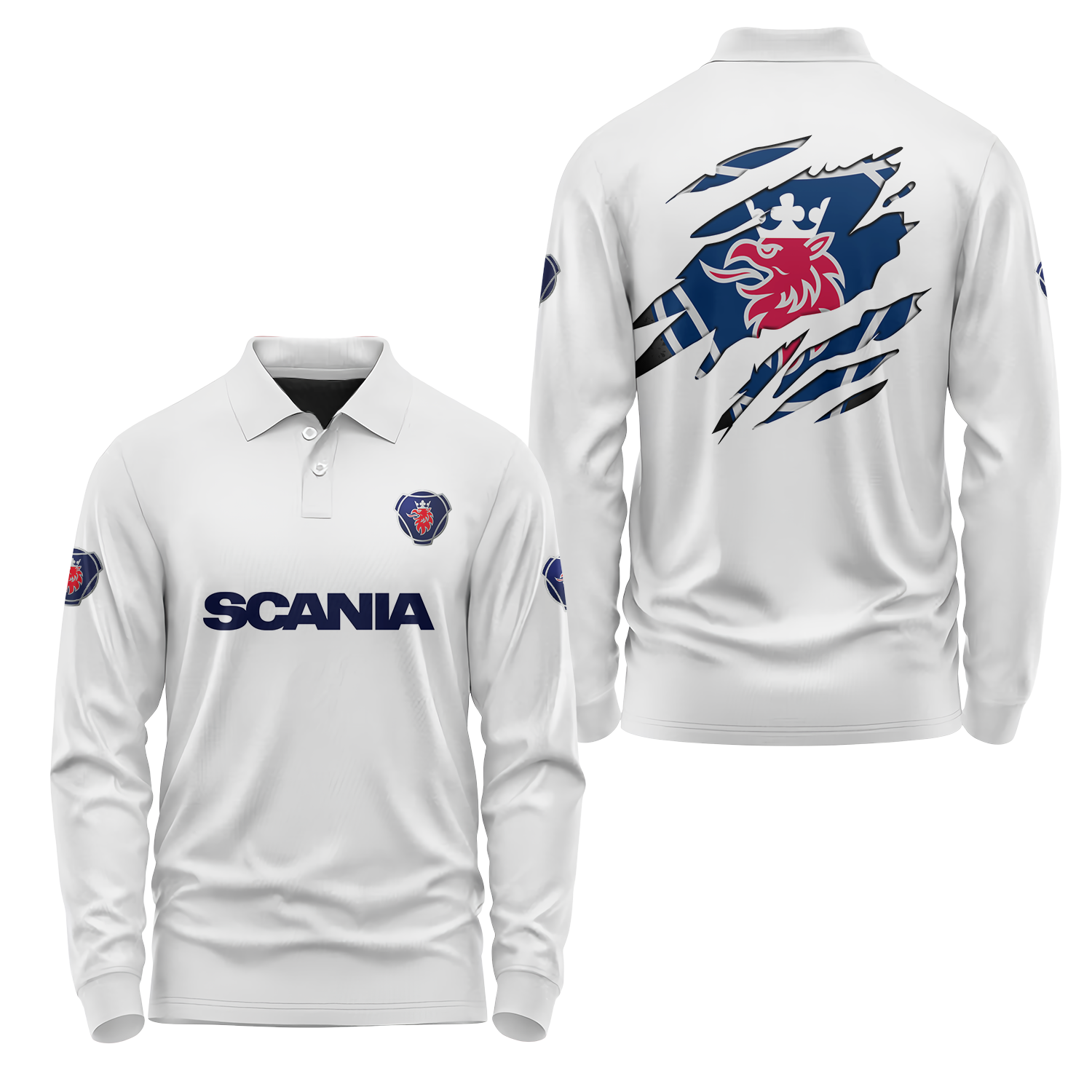 Scania Long Sleeve Polo USPL1596