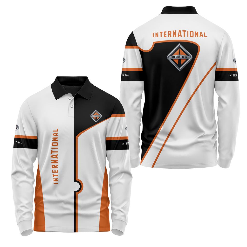 International Trucks Long Sleeve Polo USPL1862