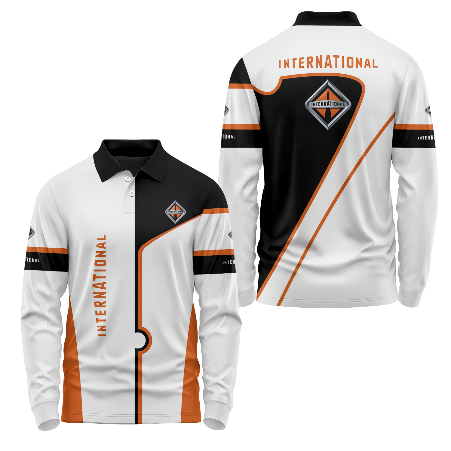International Trucks Long Sleeve Polo USPL1862
