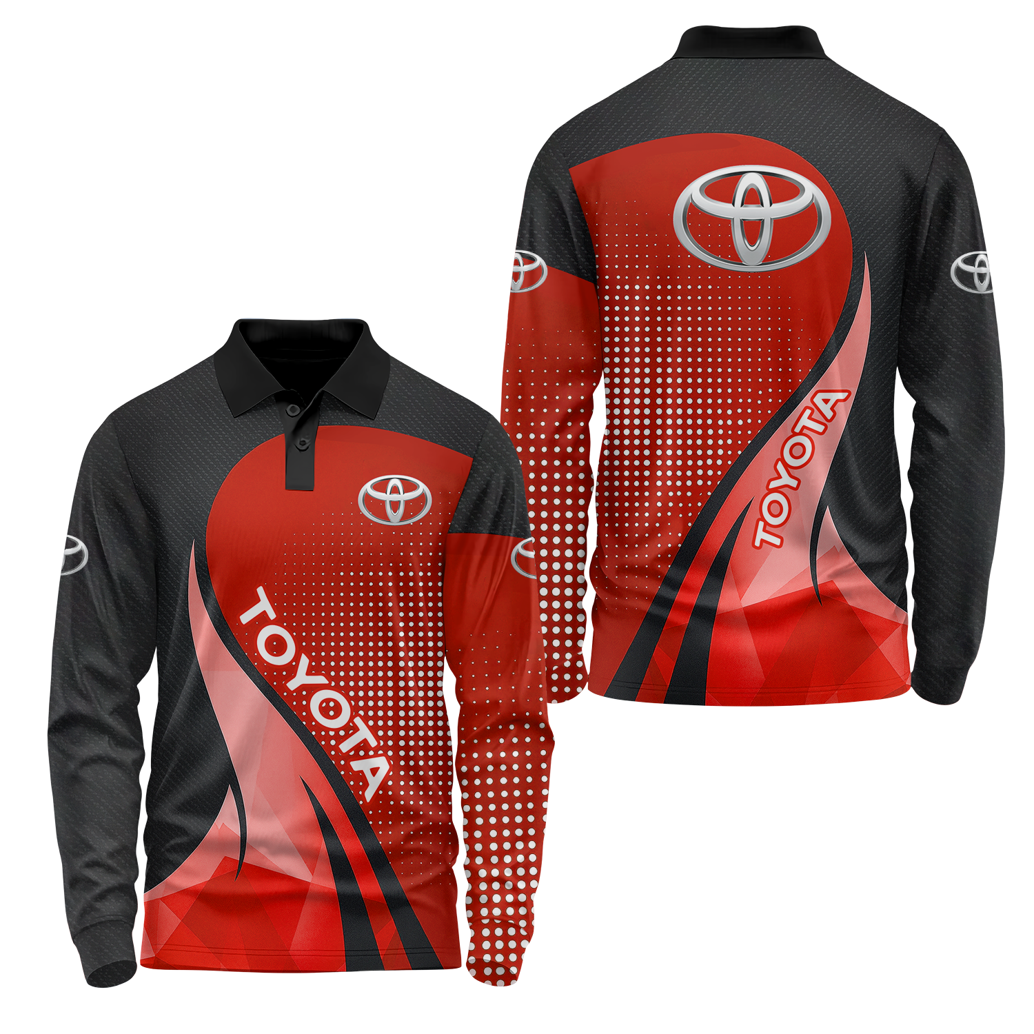 Toyota Long Sleeve Polo USPL847