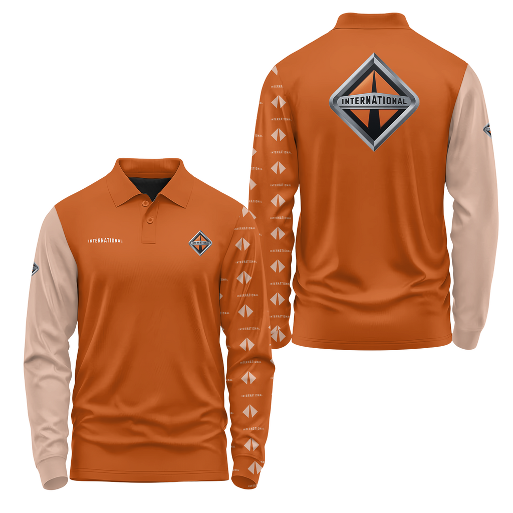 International Trucks Long Sleeve Polo USPL1854