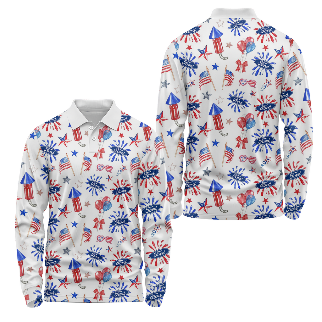 Ford Long Sleeve Polo USPL186