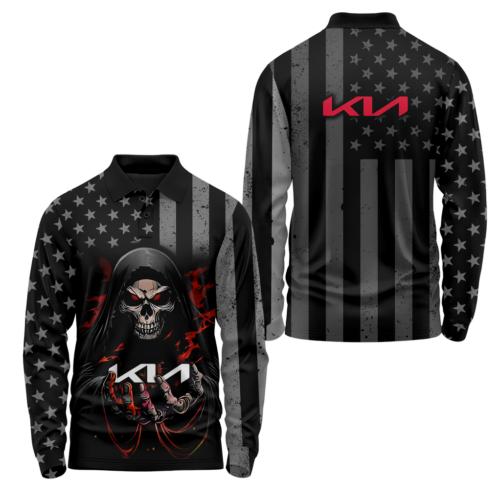 Kia Long Sleeve Polo USPL1242