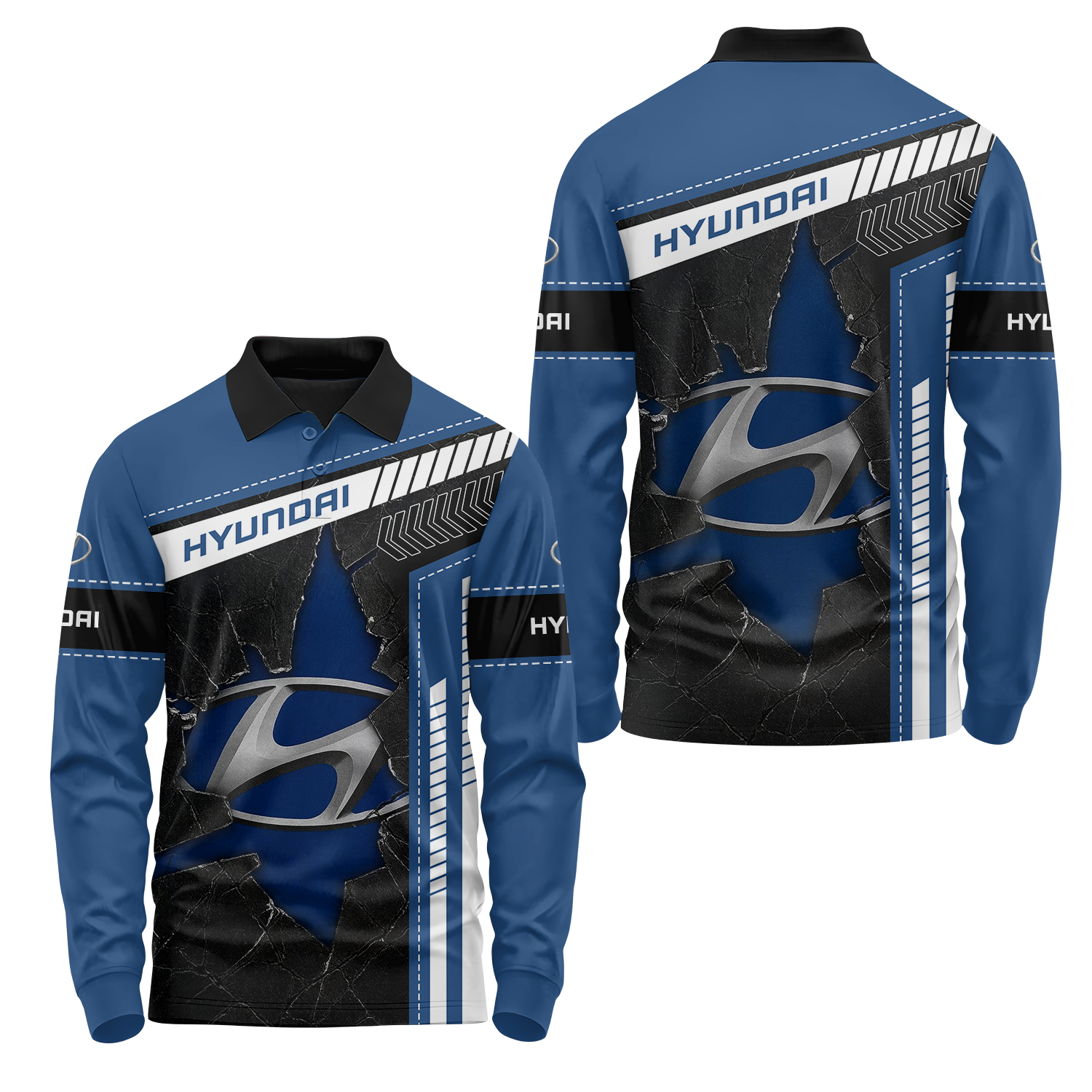 Hyundai Long Sleeve Polo USPL1190