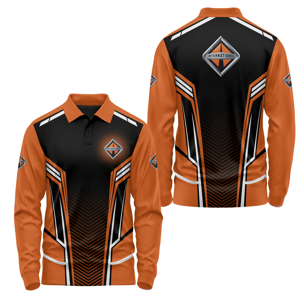 International Trucks Long Sleeve Polo USPL1890
