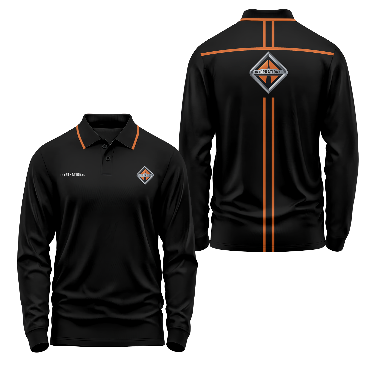 International Trucks Long Sleeve Polo USPL1875