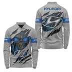 Hyundai Long Sleeve Polo USPL1192