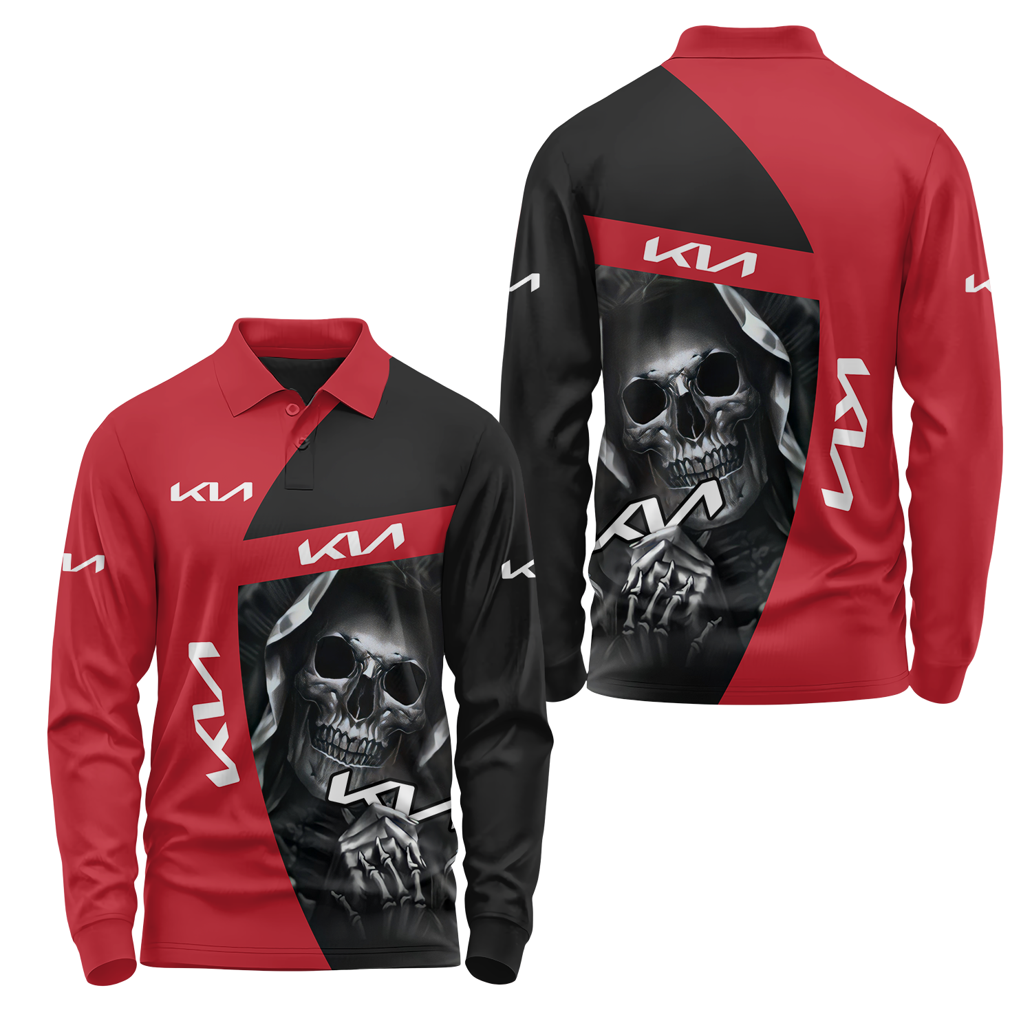 Kia Long Sleeve Polo USPL1236